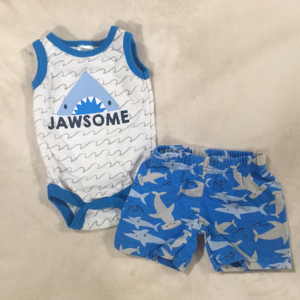 Cutie Pie sleeveless bodysuit and matching shorts